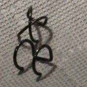 Cuff Earrings - No Piercing Needed! Each Selection Comes with 2 Black Cuffs NWT